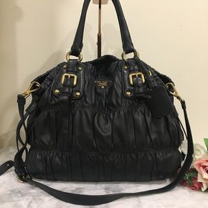 Prada Napa Gaufre two way tote bag